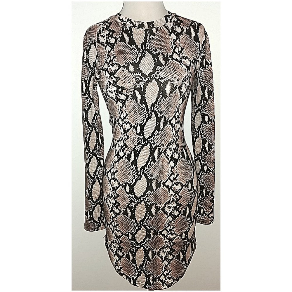 Snake print dress